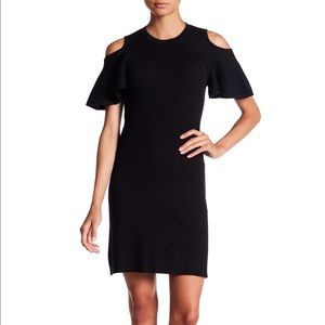 Laundry by shelli segal cold shoulder ruffle dress